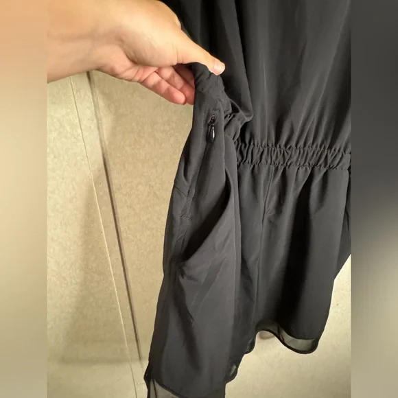 Zella Solid Black Romper Business Casual Closet Staple Womens XL - Picture 3 of 11